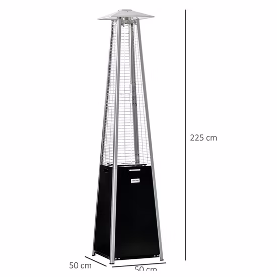 Tubo al quarzo Pyramid Hater, 2,2 metri 11,2 kW, propano, butano e GPL